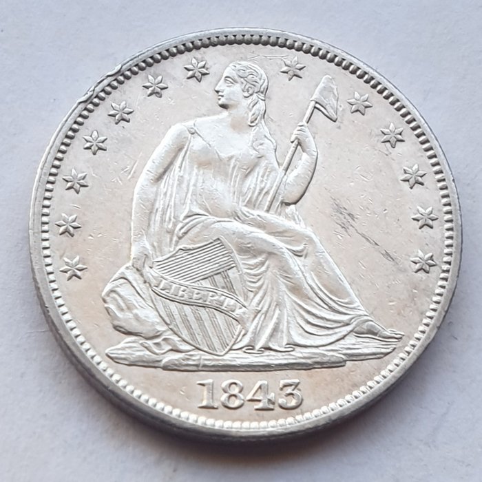 United States. Half Dollar 1846 - Medium Date (Regular Strike) - Philadelphia