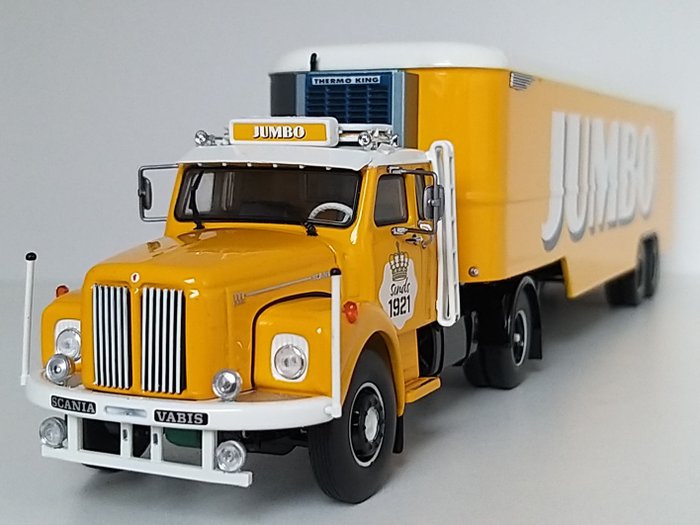 Image 2 of Tekno - 1:50 - SCANIA L111-Vabis - tractor with classic trailer "Jumbo"