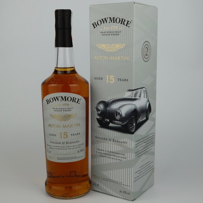 Bowmore 15 years old Aston Martin Limited Edition 2 - Original bottling - 1.0 Litre