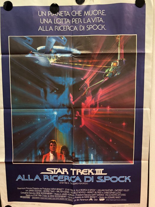 Star Trek III: The Search for Spock (1984) - Poster, Original Italian Cinema release - Manifesto 140x100 cm Poster