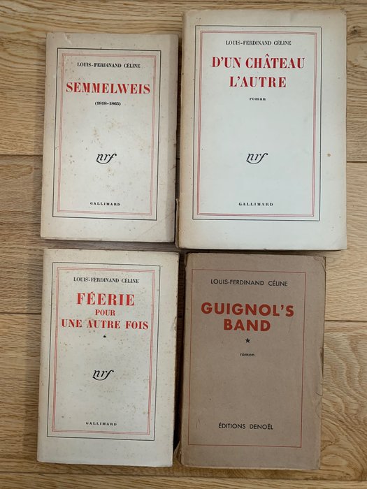 Louis-Ferdinand Céline - Lot de 4 livres - 1944/1957