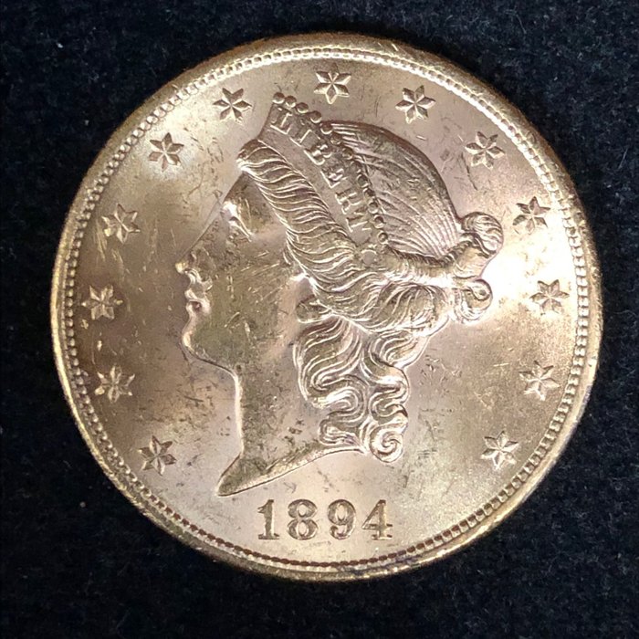 United States. 20 Dollars 1894 Liberty Head