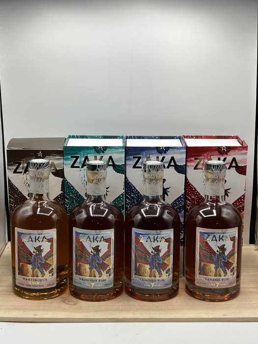 Zaka - Martinique - Mauritius - Trinidad - Panama - 70cl - 4 bottles