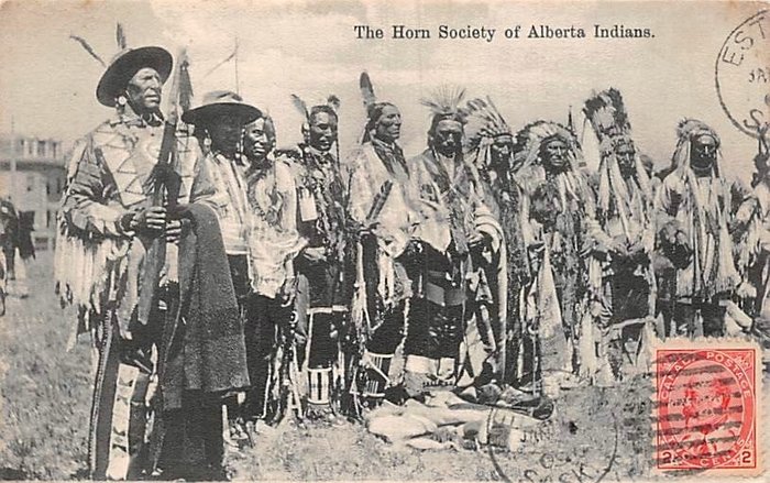 Indians (roach. North America) with multiple photo cards - Postcards (25) - 1907