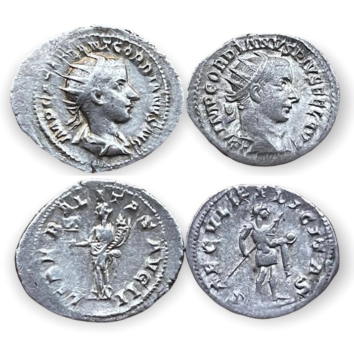 AD 238-244 Roman Empire Silver Double-Denarius Gordian III NGC Ch VF SKU56208 