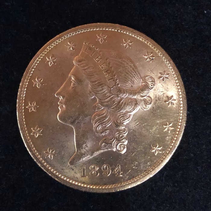 United States. 20 Dollars 1894 Liberty Head