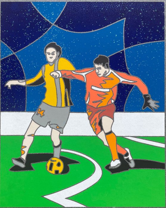 Ugo Nespolo (1941) - Soccer