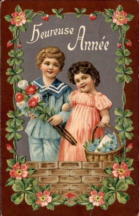 Fantaisie, Nouvel An - Fantaisie Supérieure - Cartes postales (Collection de 63) - 1900-1920