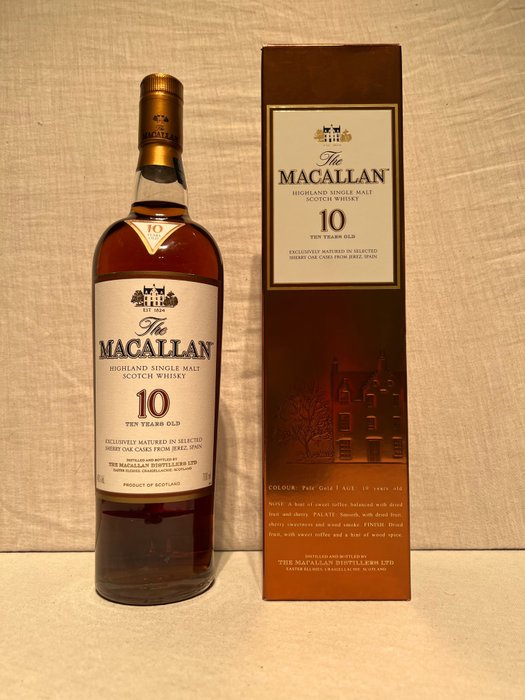 Macallan 10 years old - Sherry Oak Casks - Original bottling - 700ml