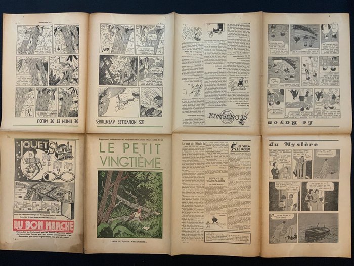 Le Petit Vingtième 46 - Tintin - L’oreille cassée - A1 non découpé - (1936)