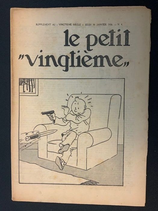 Le Petit Vingtième 4 - Tintin - L’oreille cassée - (1936)