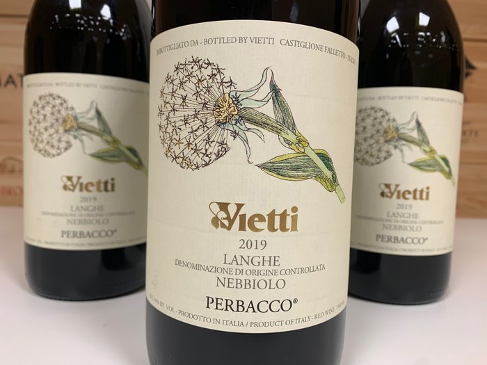 2019 Vietti Langhe Nebbiolo Perbacco - Piedmont - 3 Magnums (1.5L)