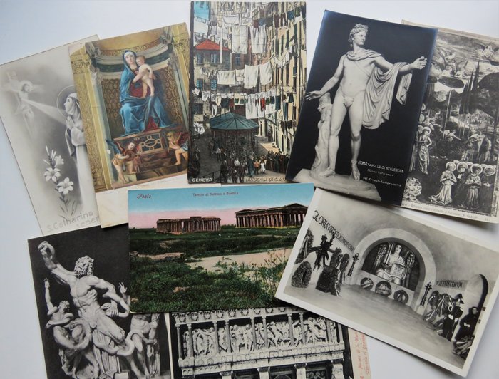 Italia - Arte e cultura senza loop - Cartoline (Collezione di 210) - 1905-1930