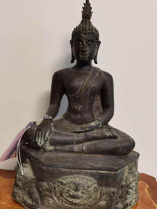 Scultura (1) - Bronzo - Buddha - Sitzender Buddha - Tailandia - Fine XX secolo