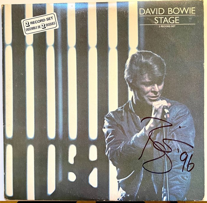 David Bowie - Signed David Bowie "Stage" Double LP autographed in '96 - 2xLP Album (double album) - 1st Stereo pressing - 1978/1978