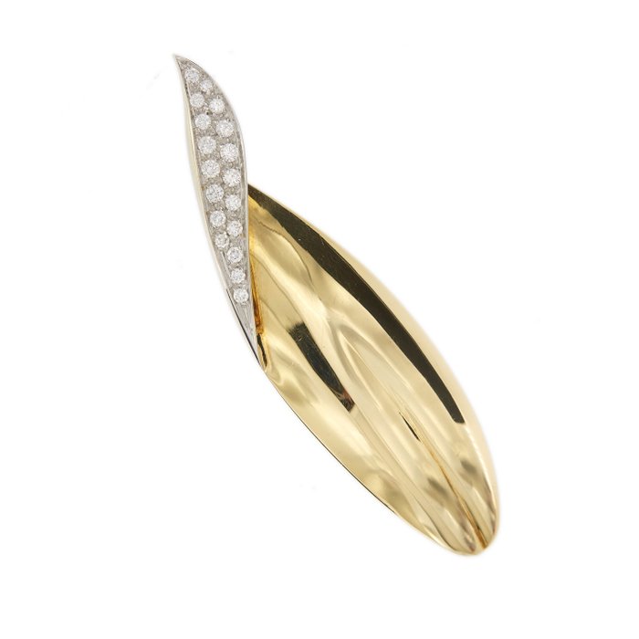 Preview of the first image of Pomellato - 18 kt. White gold, Yellow gold - Brooch - 0.90 ct.