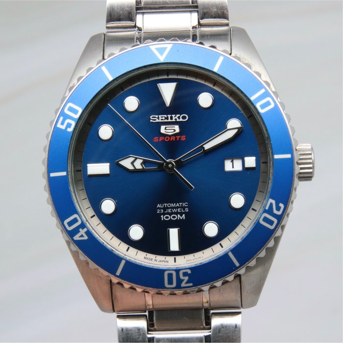Seiko - 5 Sports Blue Diver - SRPB89J1 | 4R35-02D0 - Uomo - - Catawiki