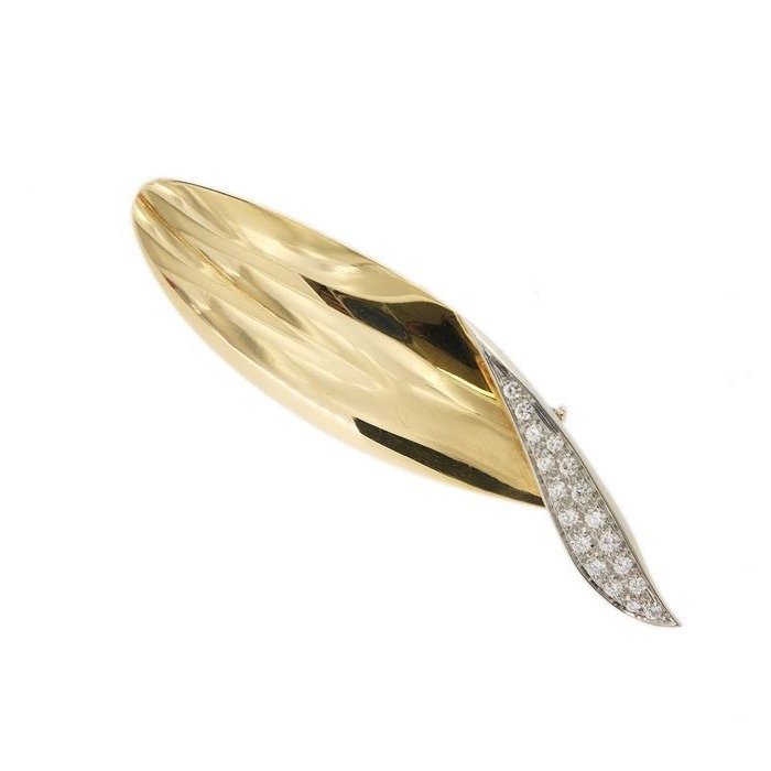 Image 2 of Pomellato - 18 kt. White gold, Yellow gold - Brooch - 0.90 ct