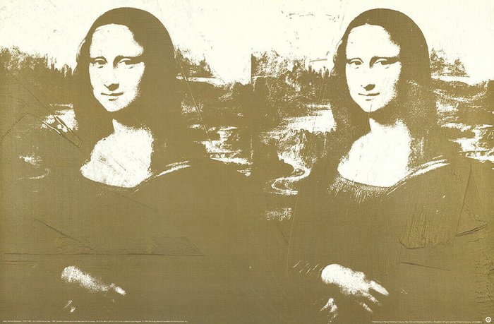 Andy Warhol (after) - Two Golden Mona Lisa, XXL