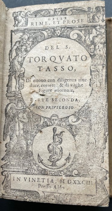 Torquato Tasso - Delle rime, et prose del S. Torquato Tasso - 1583