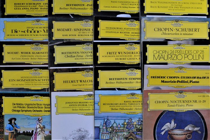 Various Classical Composers - Lot of 20 Deutsche Grammophon albums - Multiple titles - LP's - 1965/1978