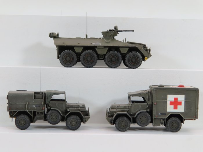 Artitec 1:87 - 387.197/387.198/387.146 - Voitures modèles - 3 véhicules de l'armée néerlandaise