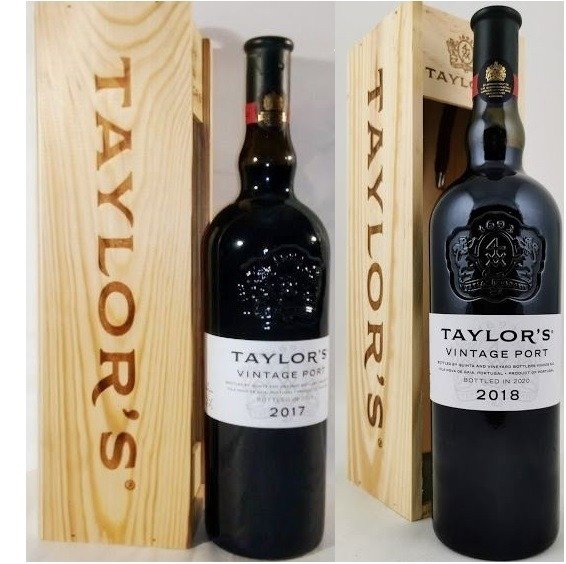Taylor's Vintage Port: 2017 & 2018 - 2 Bottiglie (0,75 L)