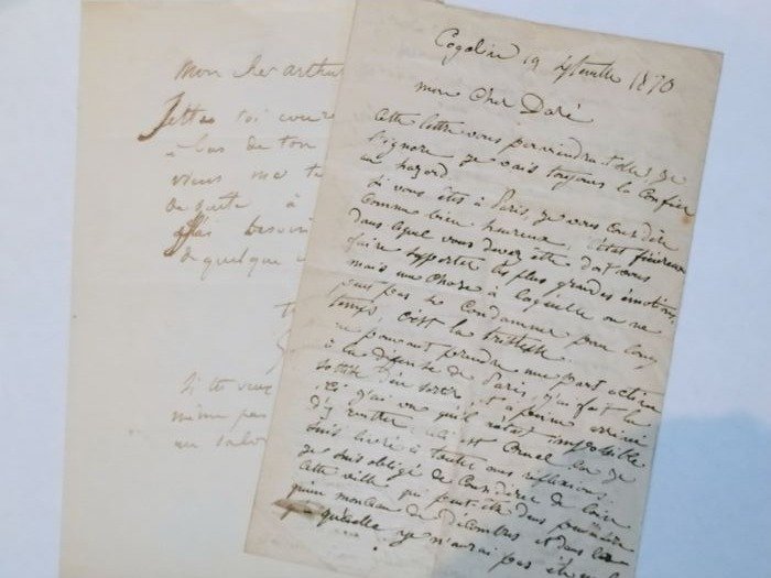 Gustave Doré & Pisan - Lettres autographes signées - 1870