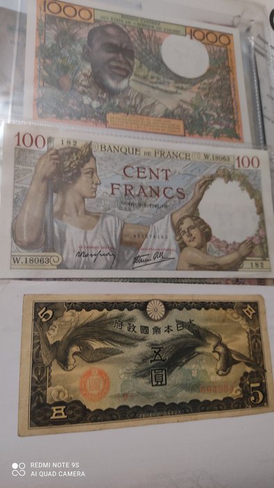 Monde - 3 banknotes - Various dates