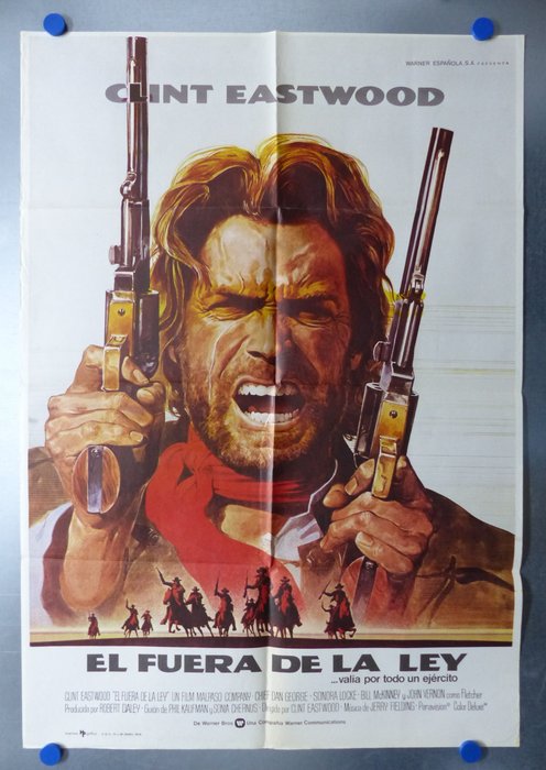 Clint Eastwood - Lot of 46 - Fotobusta, Poster, Original Spanish Cinema release- 100x70 cm - See images and description