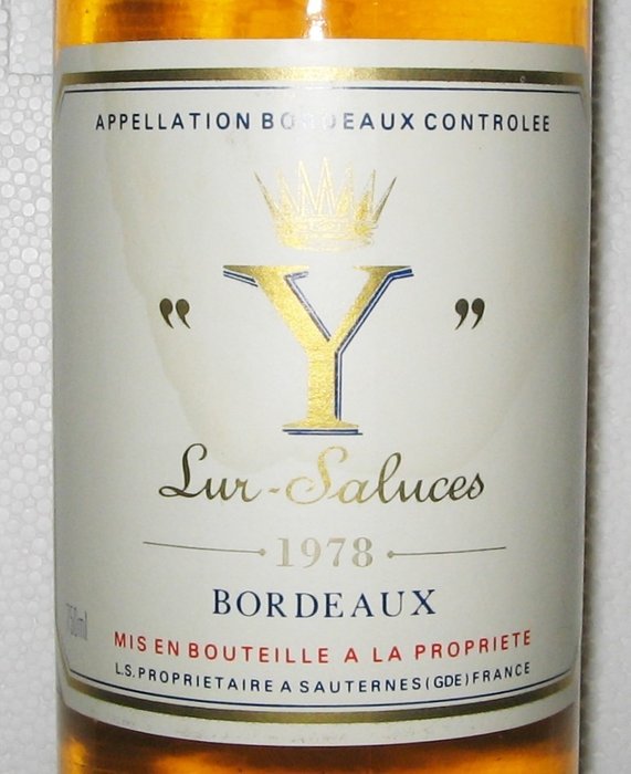 1978 "Y" du Château d'Yquem - Bordeaux - Bottiglia (0,75 litri)