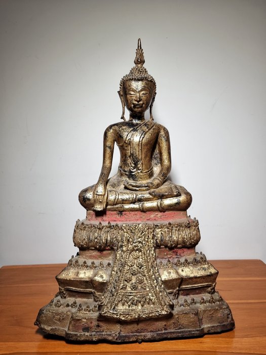 Ayutthaya Buddha - Bronzo - Tailandia - XVIII secolo        