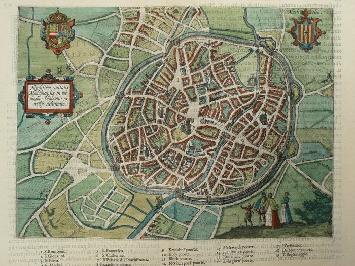 Belgio, Mechelen; Lodovico Guicciardini - Nitidissime civitatis Mechlineensis (...) - 1581