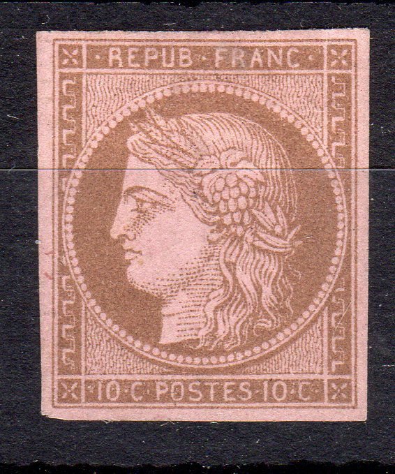 Frankreich 1873 - Ceres imperforate - n° 58d