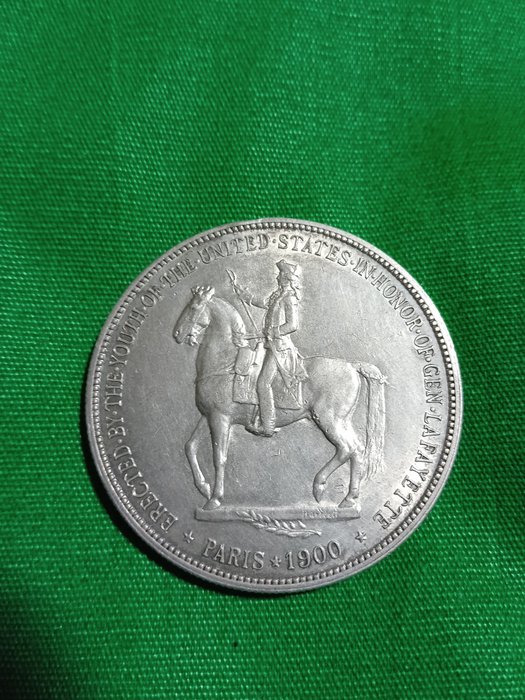 Verenigde Staten. 1 Dollar 1900 - Lafayette Memorial - Scarce