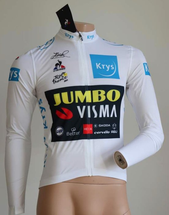 Radfahren - 2021 - Team Jumbo-Visma - Tour de France - Jonas Vingegaard - Weißes Trikot