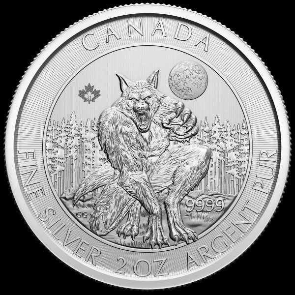 Kanada. 10 Dollars 2021 'Werwolf ' 2 oz