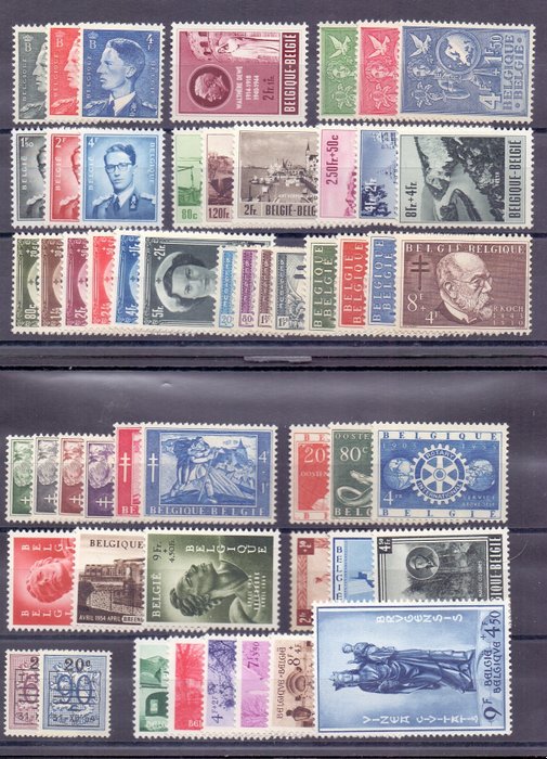Belgien 1953/1954 - Complete years 1953 and 1954 - OBP/COB 908/960