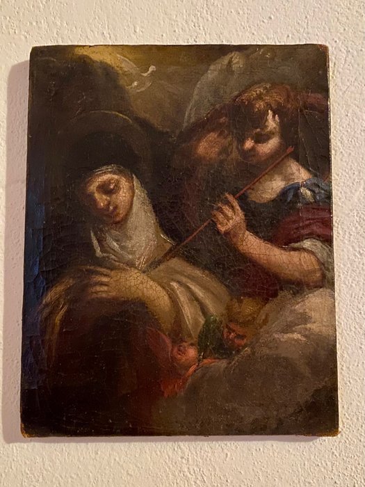 Schilderen - Sienese School - Olieverf op canvas - Eerste helft 1600