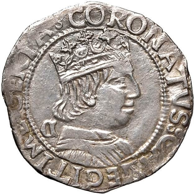 Italie, Royaume de Sicile, Royaume d’Aragon. Fernando I de Aragón 1458-1494. Coronato Nápoles - Muy escasa