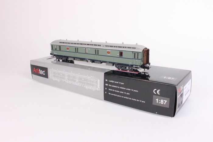 Artitec H0 - 20.296.03 - Freight carriage - Postal carriage P7901 turquoise - NS