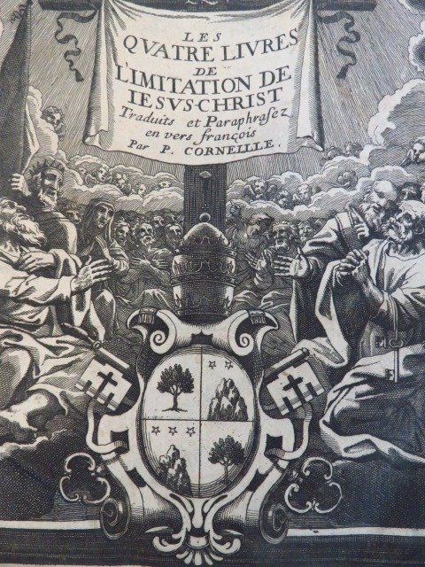 Thomas a Kempis; Pierre Corneille; François Chauveau - Les Quatre Livres de l'Imitation de Jésus-Christ. - 1658