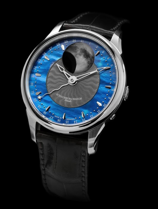 SCHAUMBURG WATCH  -  Perpetuell MooN Blue Nebula LIMITED EDITION 200pc.  - Made in Germany - Herren - 2011-heute