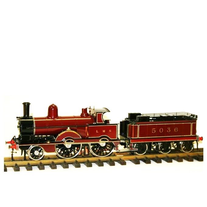 Aster 1 - Steam locomotive - Live steam model ¨Jumbo¨ Novelty, 2-4-0 made of brass and metal - LMS