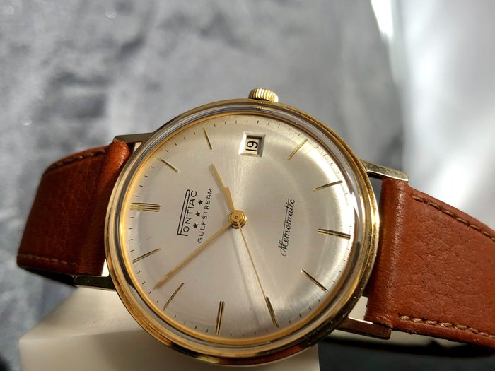 Pontiac - Gulfstream Memomatic Automatic / 14k-0.585 Solid Gold - Ref. 65021 "NO RESERVE PRICE" - Homme - 1960-1969