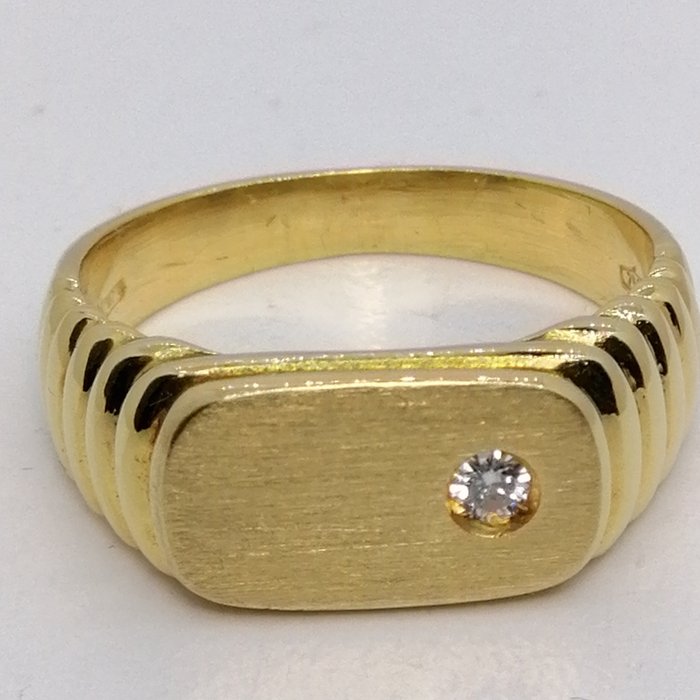 18 carati Oro - Anello Diamante - Diamante