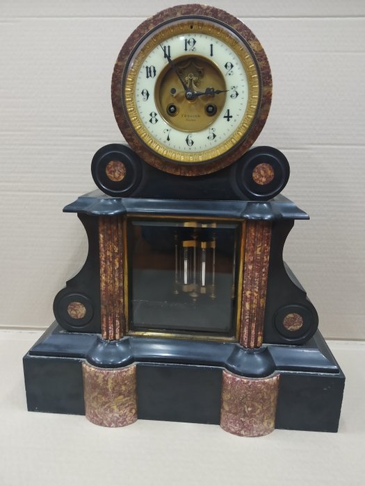 Pendulum Clock - Brocot Escapement - Marble - Second half 19th century