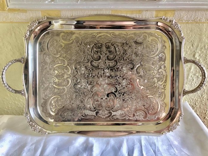 The cutlers company 1836 - Viners Alpha silver Plate - Koffie thee dienblad (1) - Art Nouveau - Verzilverd - Viners of Sheffield