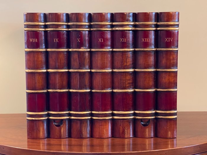 Librería giratoria Francomario art. 663 con estructura de madera de 43 cm y  h. 77 cm