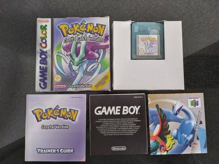 Nintendo Game Boy - Pokémon Crystal Version (CIB) complete in box - Rare - 電子遊戲